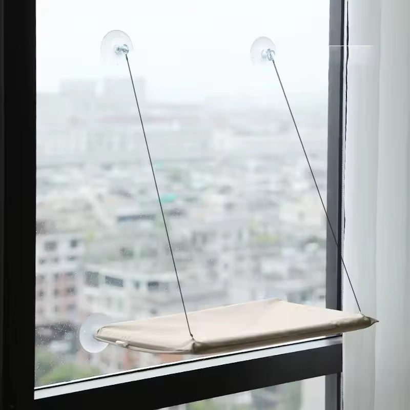 Winter Cat Window Hanging Hammock Bed Suction Cup Space Saving All Seasons Easy Install Pet Bed Cat Climbing Frame