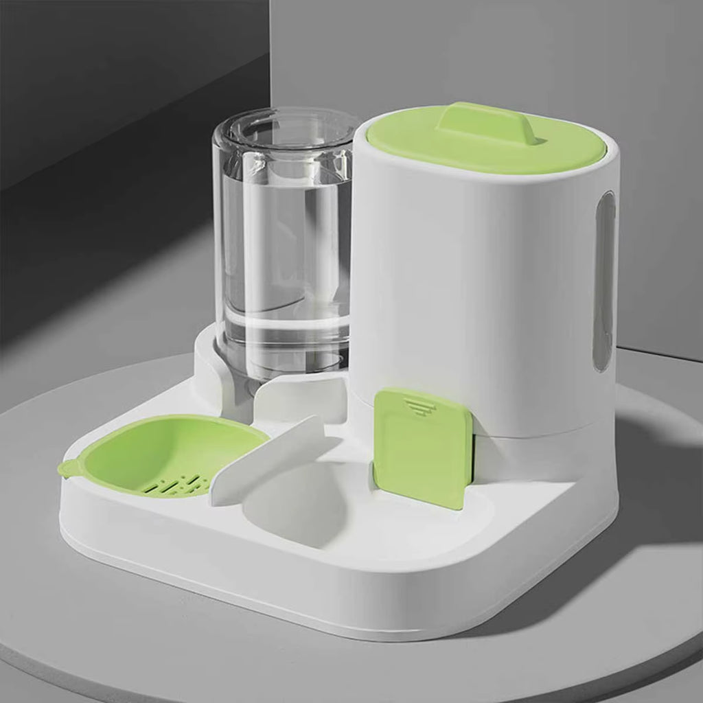 Feeder - Dual-Purpose Drinking and Feeding Unit - Convenient, Simple, Large Capacity -Suitable for Small and Medium Dogs and Cat