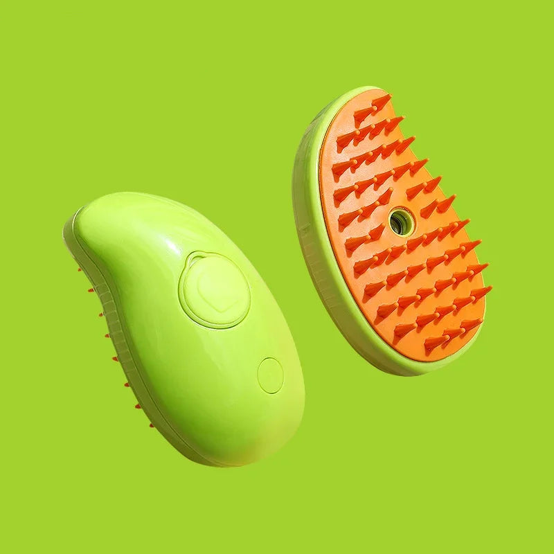 Cat Dog Pet Spray Massage Brush 3 in 1 One Button Steam Spray Folding Rotatable Floating Hair Bath Hair Removal Brush Comb