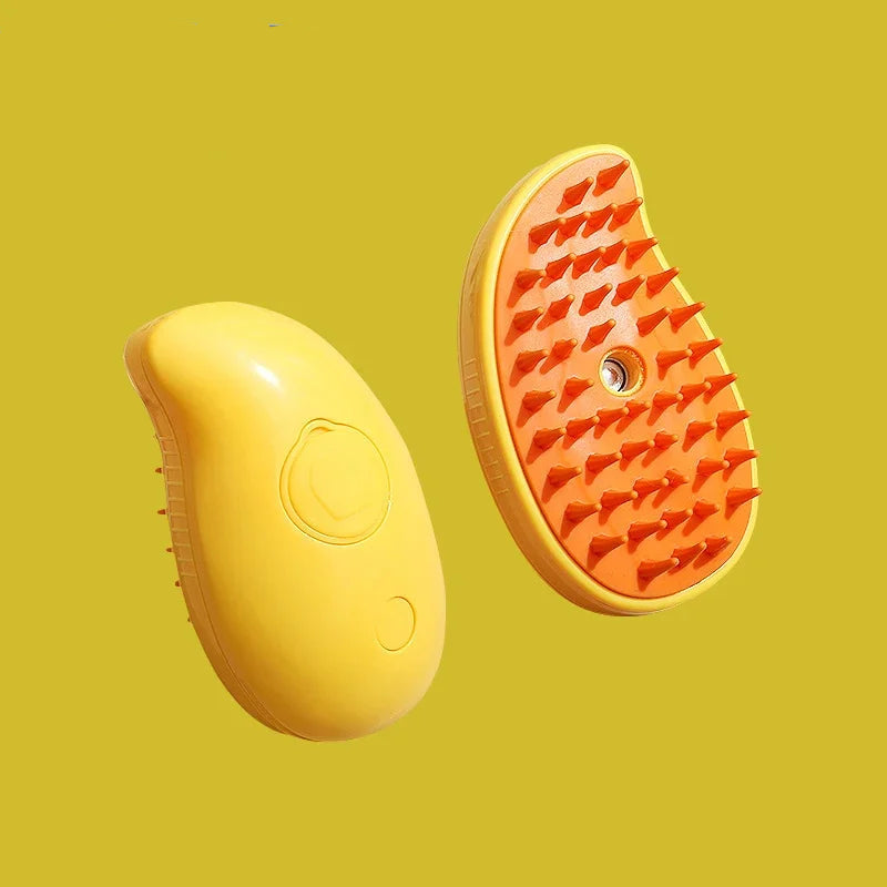 Cat Dog Pet Spray Massage Brush 3 in 1 One Button Steam Spray Folding Rotatable Floating Hair Bath Hair Removal Brush Comb
