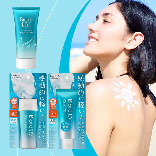 Japan Biore SPF50+ Sunscreen Korean Face Body Waterproof anti UV Moisturizing Facial Sunblock for Women Men Sports Travel