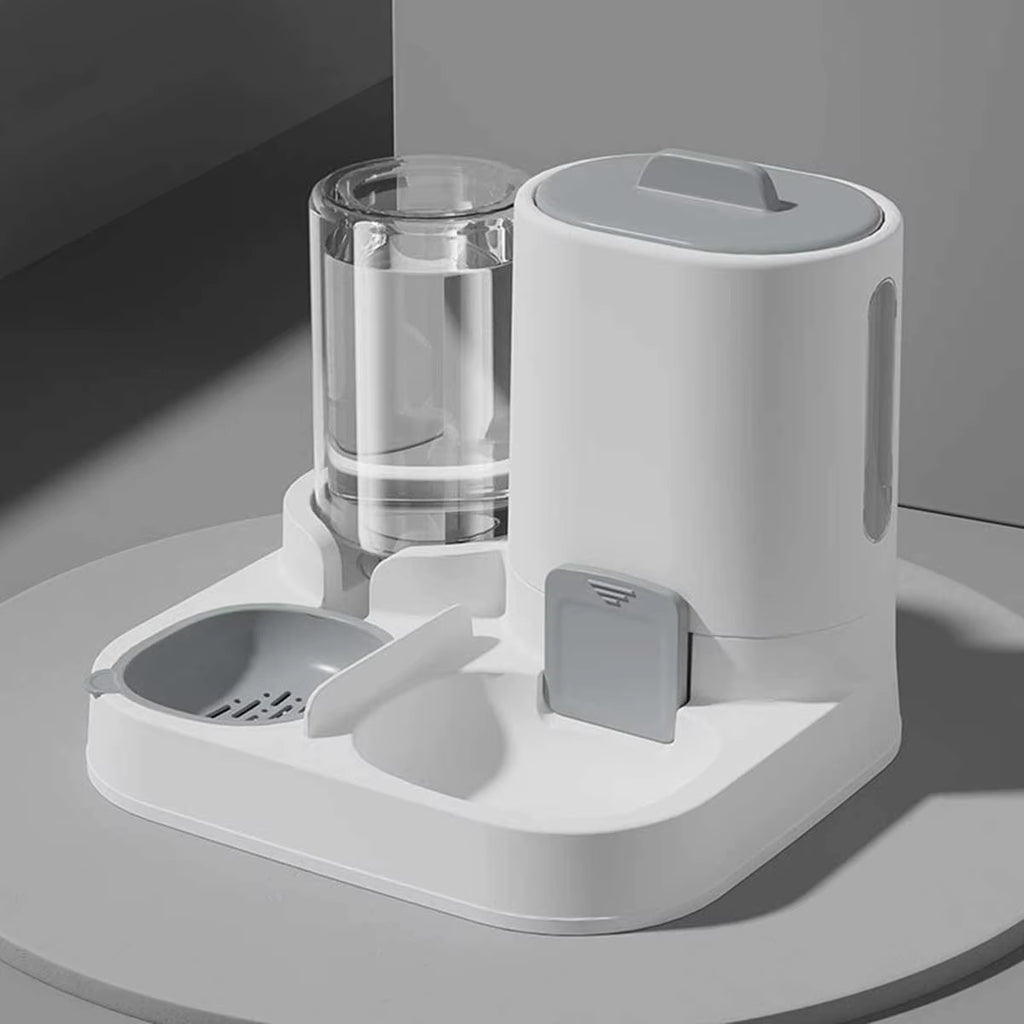 Feeder - Dual-Purpose Drinking and Feeding Unit - Convenient, Simple, Large Capacity -Suitable for Small and Medium Dogs and Cat